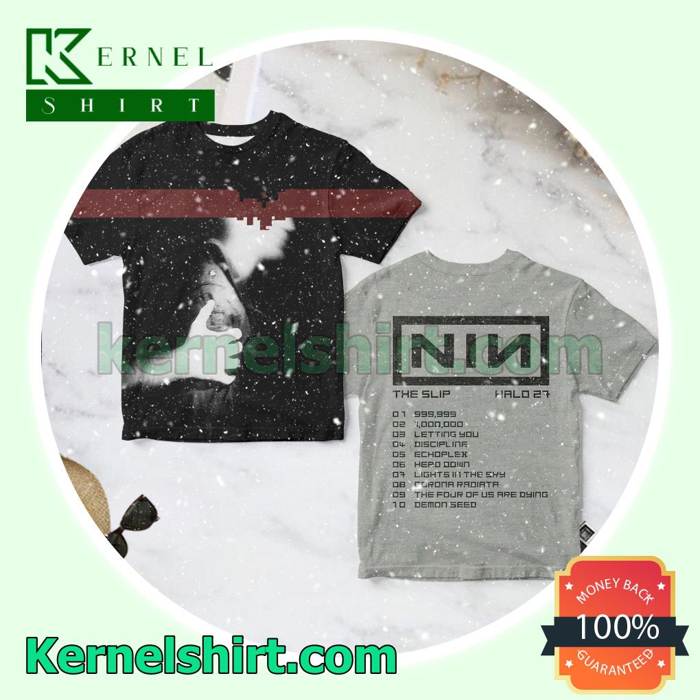 Nine Inch Nails The Slip Album Cover Crewneck T-shirt