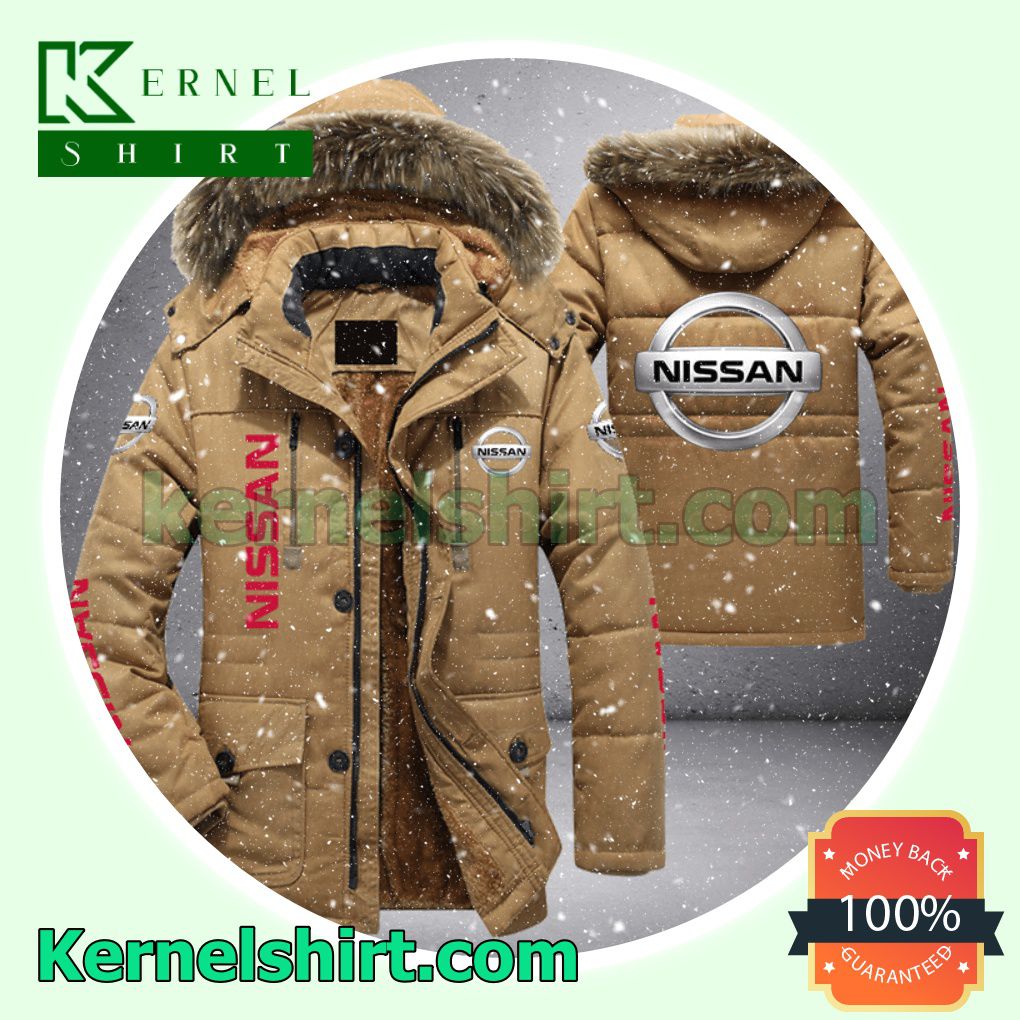 Nissan Motor Warm Jacket With Faux Fur a