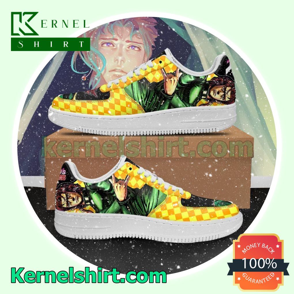 Noriaki Kakyoin JoJo Anime Mens Womens Air Force 1 Shoes