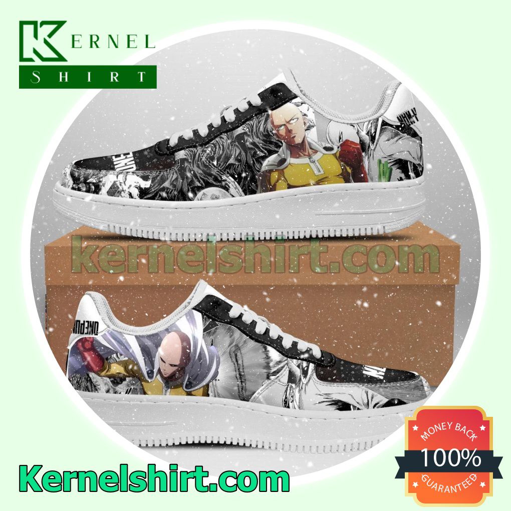 One Punch Man Manga Anime Mens Womens Air Force 1 Shoes