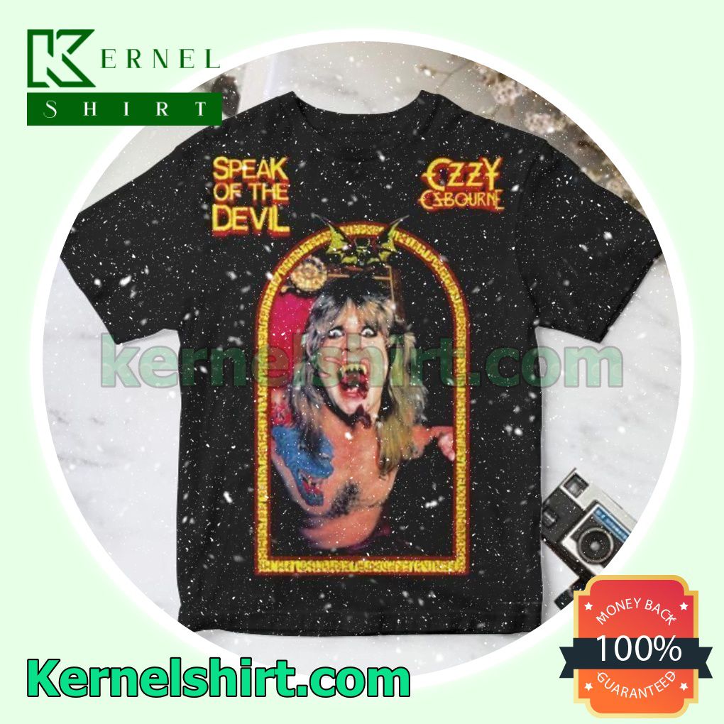 Ozzy Osbourne Speak Of The Devil Album Cover Crewneck T-shirt