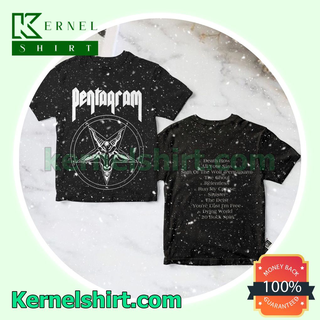 Pentagram Relentless Album Cover Crewneck T-shirt