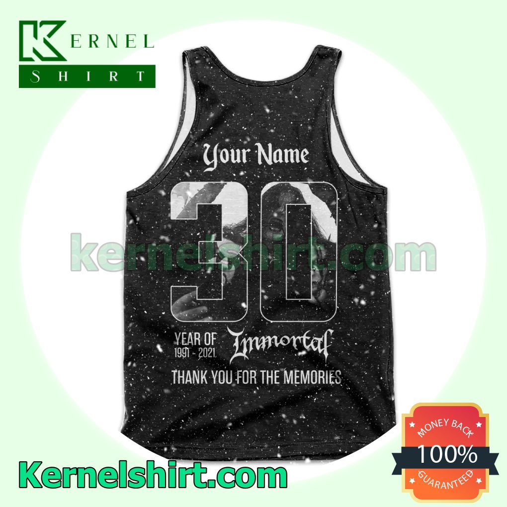 Personalized 30 Year Of 1991 - 2021 Immortal Thank You For The Memories Fan Mens Tank Top a