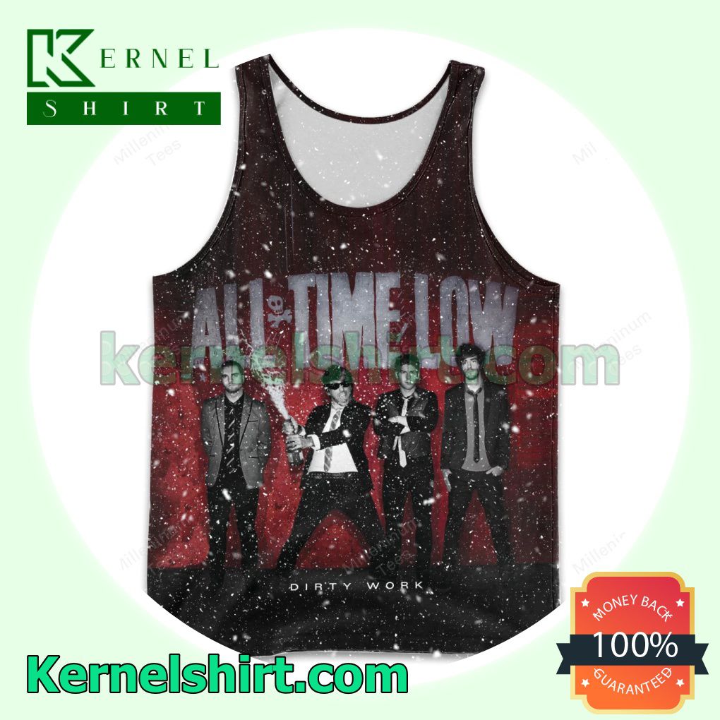 Personalized All Time Low Dirty Work Album Cover Fan Mens Tank Top
