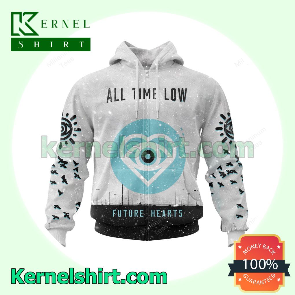 Personalized All Time Low Future Hearts Album Cover Long Sleeve Pullover Hoodie