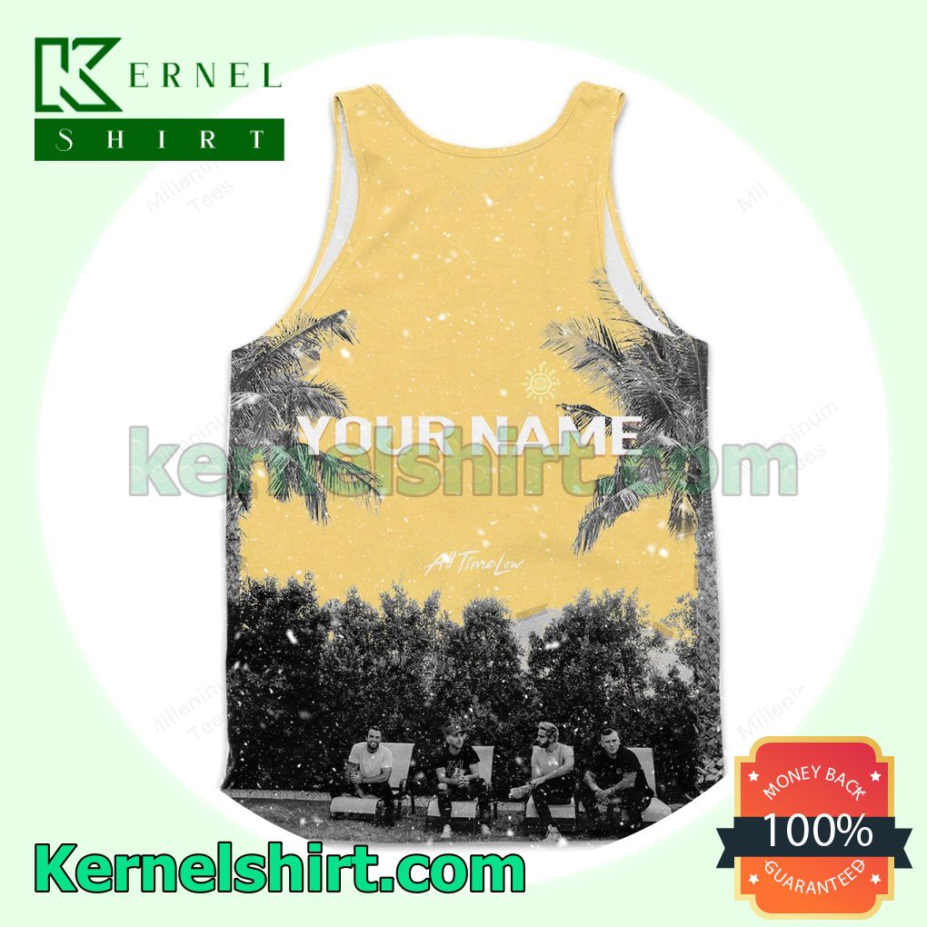 Personalized All Time Low Wake Up, Sunshine Album Cover Fan Mens Tank Top a