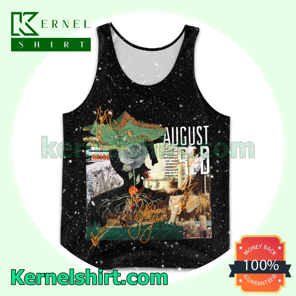 Personalized August Burns Red Band Signatures Fan Mens Tank Top