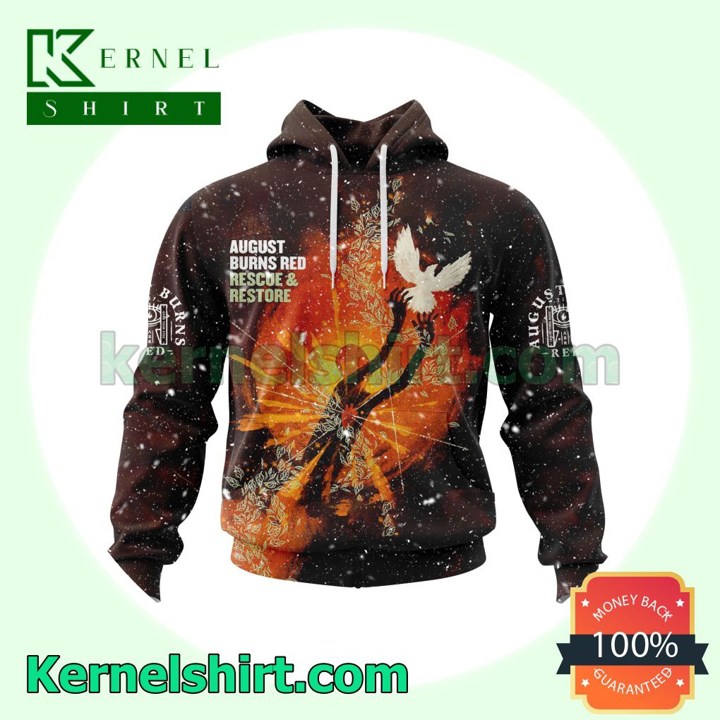 Personalized August Burns Red Rescue And Restore Album Cover Long Sleeve Pullover Hoodie