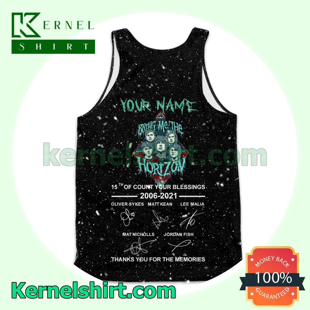 Personalized Bring Me The Horizon Count Your Blessings Album Cover Fan Mens Tank Top a