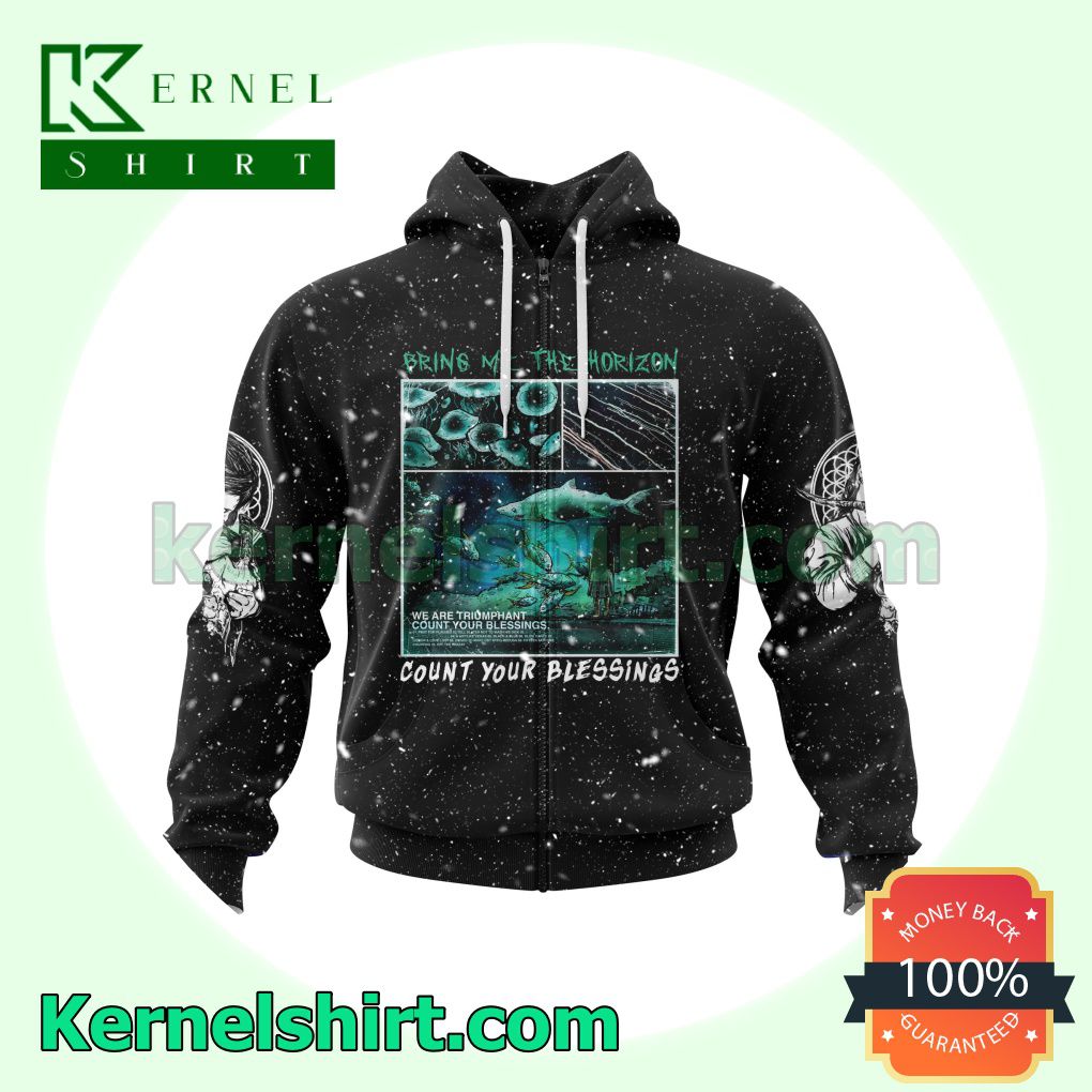 Personalized Bring Me The Horizon Count Your Blessings Album Cover Long Sleeve Pullover Hoodie