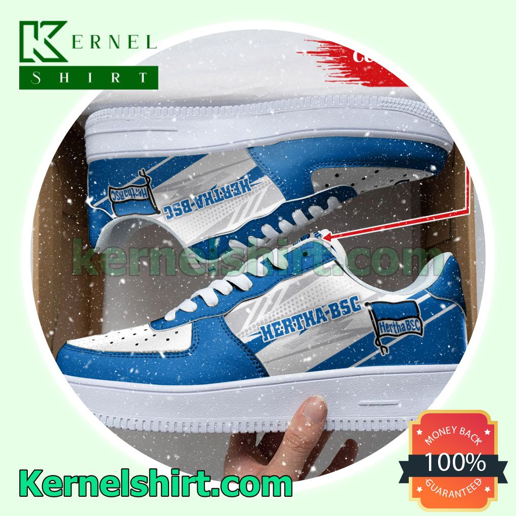 Personalized Bundesliga Hertha BSC Custom Name Nike Mens Womens Air Force 1 Shoes