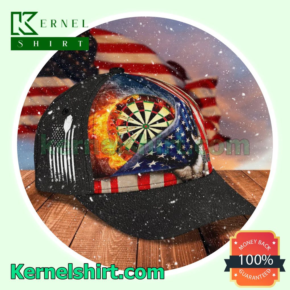 Us Store Personalized Darts American Flag Trucker Caps