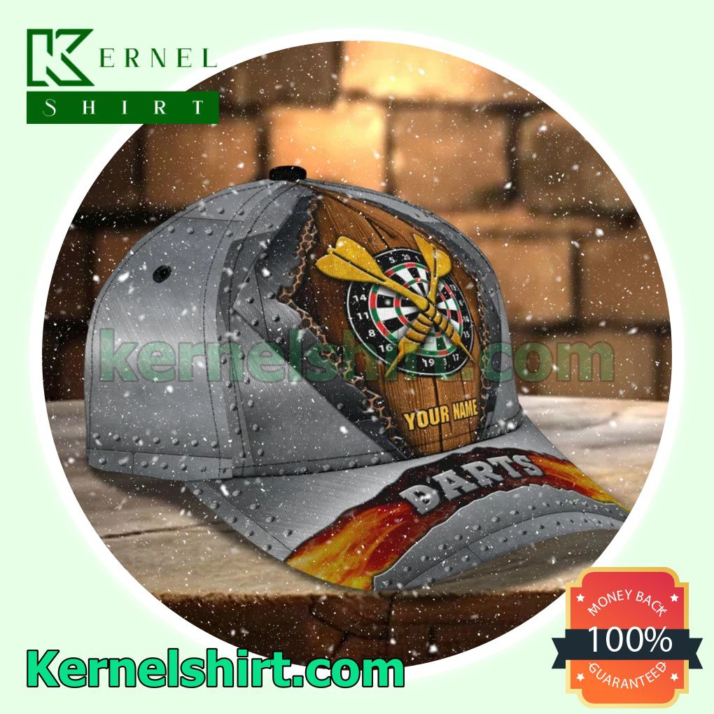 Personalized Darts Torn Ripped Grey Trucker Caps a