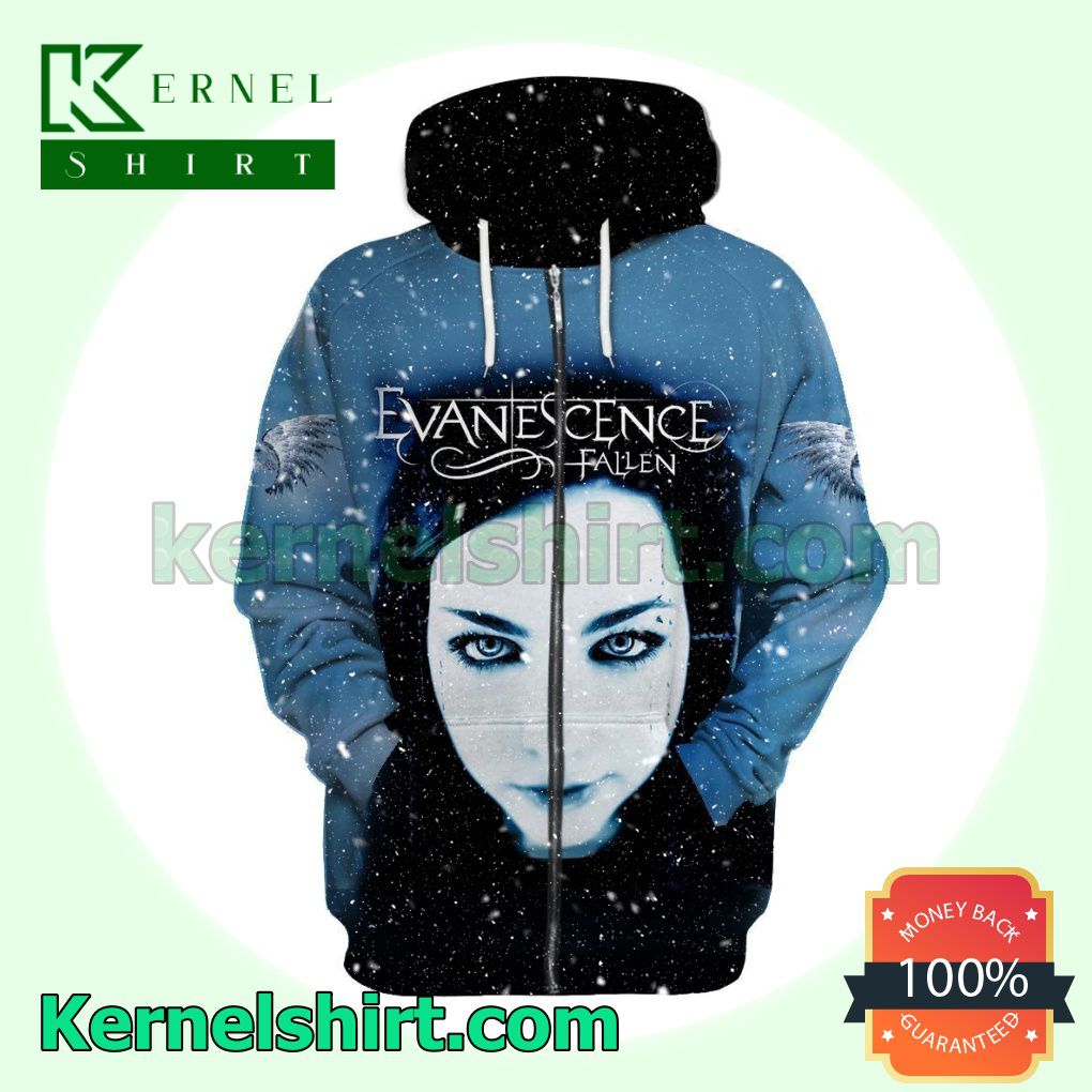 Personalized Evanescence Fallen Album Cover Long Sleeve Pullover Hoodie