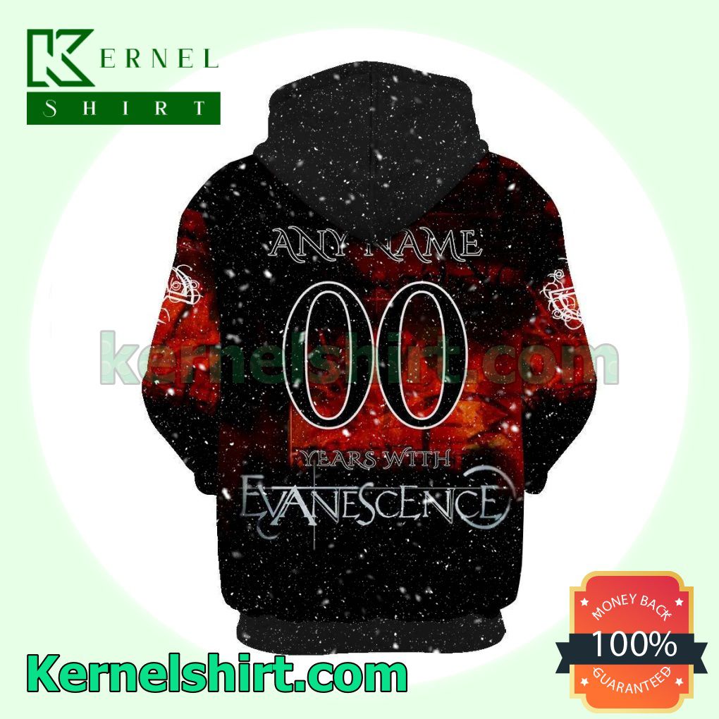 Personalized Evanescence Origin Album Cover Long Sleeve Pullover Hoodie a