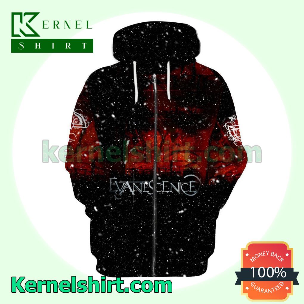 Personalized Evanescence Origin Album Cover Long Sleeve Pullover Hoodie