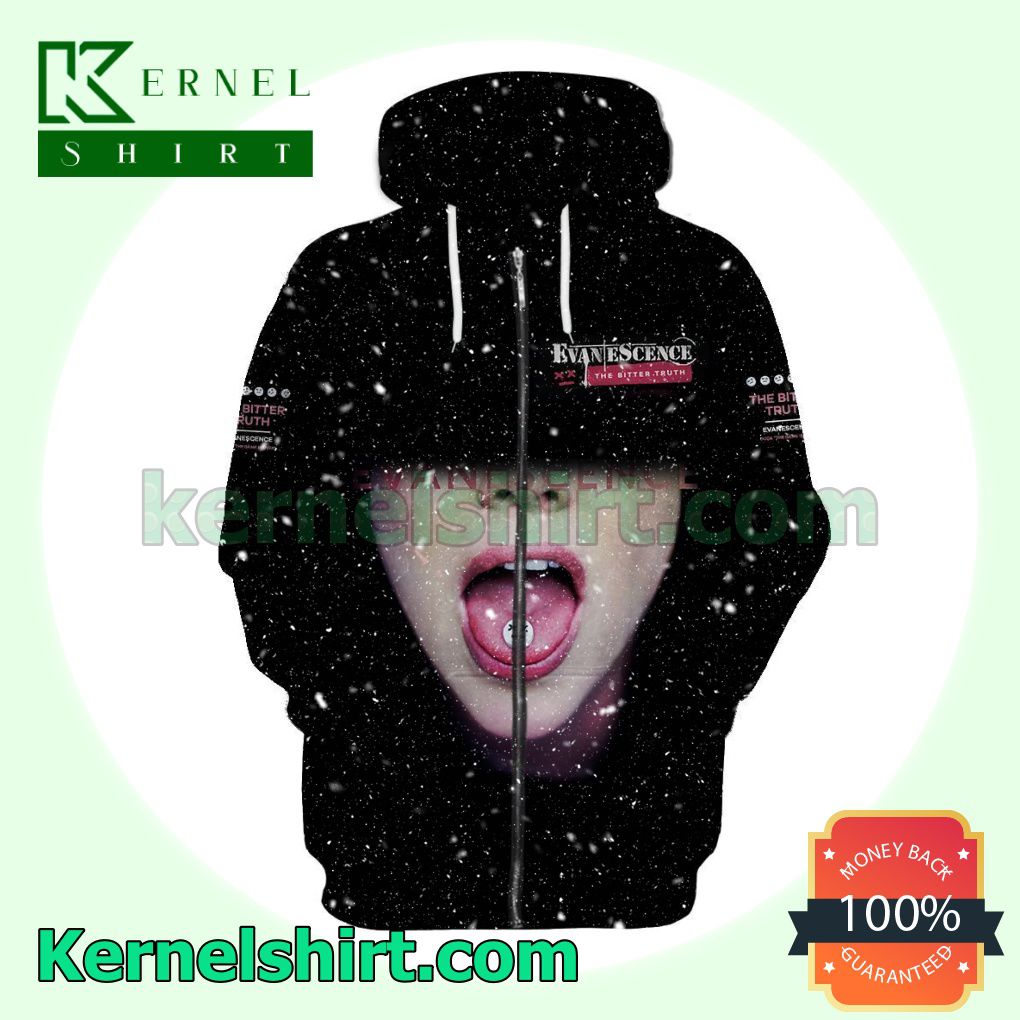 Personalized Evanescence The Bitter Truth Album Cover Long Sleeve Pullover Hoodie