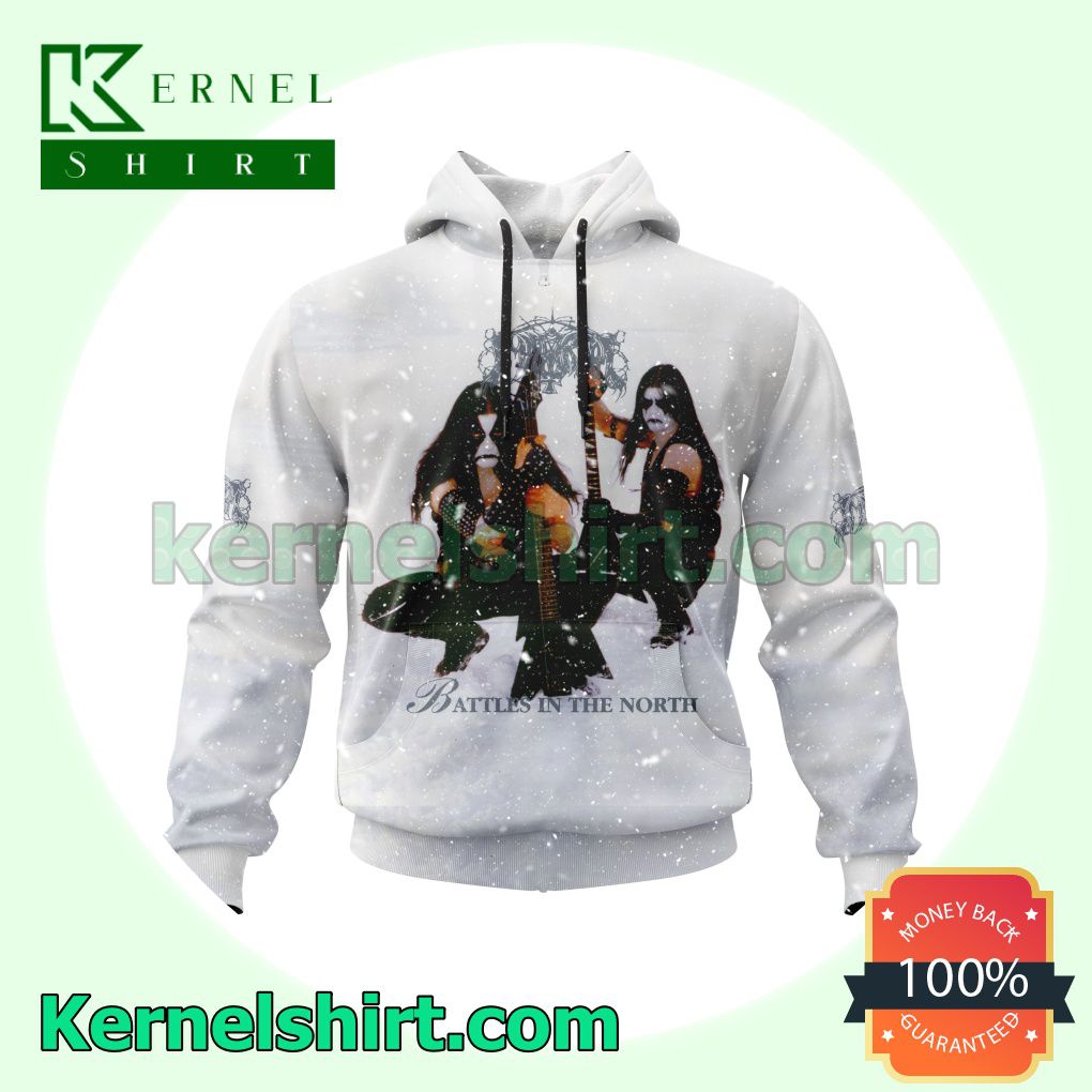 Personalized Immortal Battles In The North Album Cover Long Sleeve Pullover Hoodie