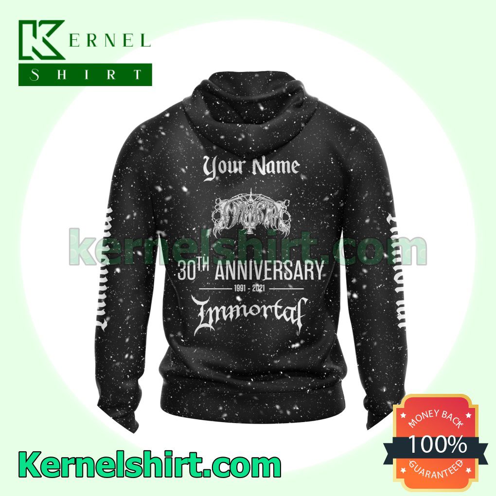 Personalized Immortal Northern Chaos Gods Album Cover Long Sleeve Pullover Hoodie a