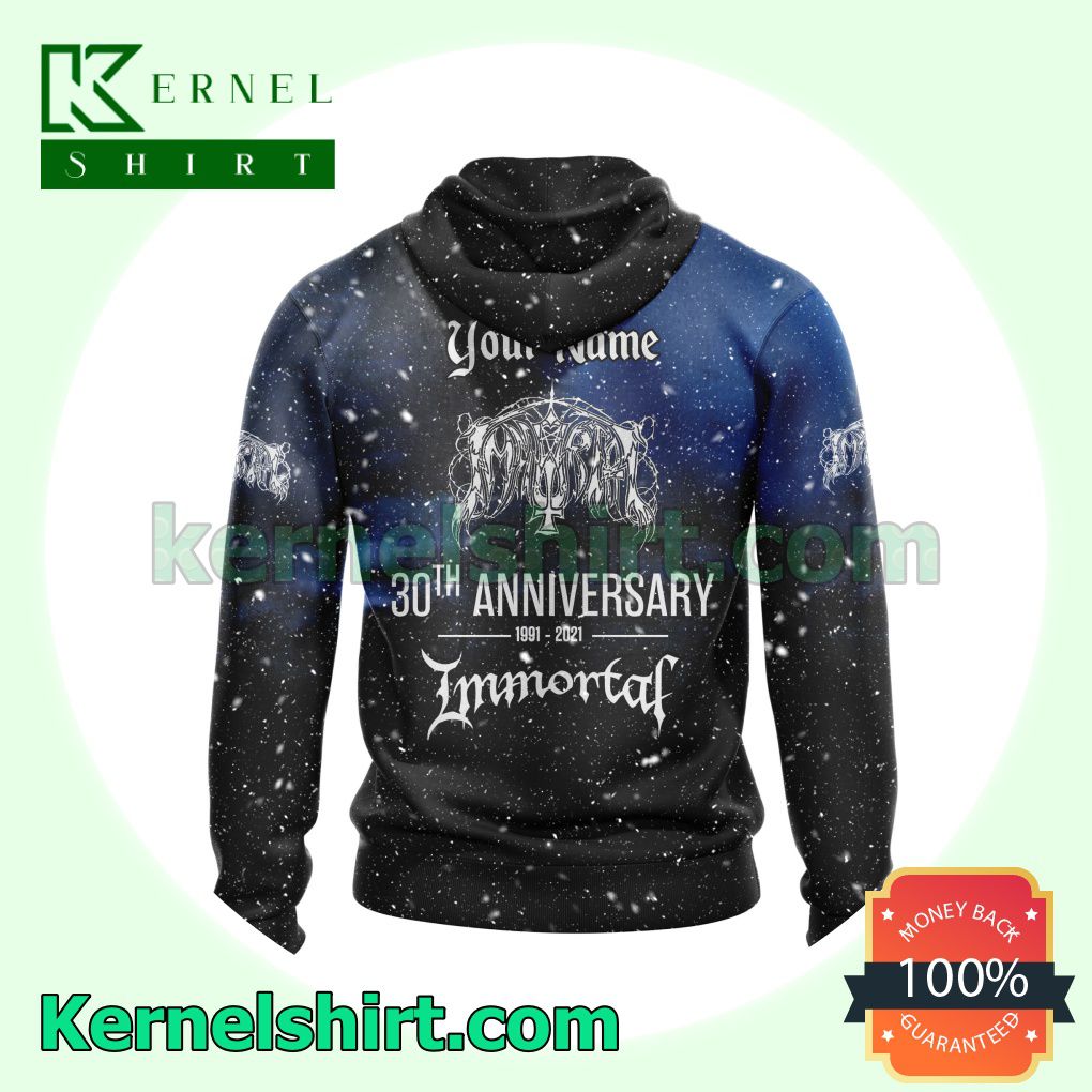Personalized Immortal Sons Of Northern Darkness Album Cover Long Sleeve Pullover Hoodie a