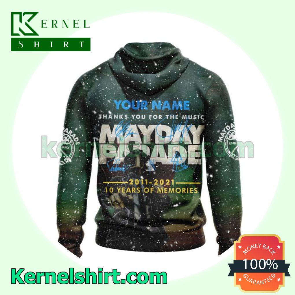 Personalized Mayday Parade Self Titled Album Cover Long Sleeve Pullover Hoodie a