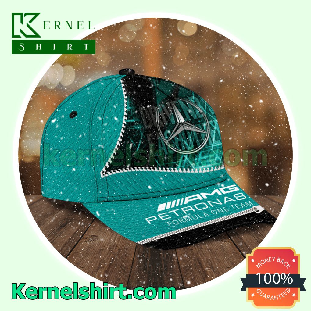 Personalized Mercedes Amg Petronas Formula One Team Driven By Each Other Trucker Caps a