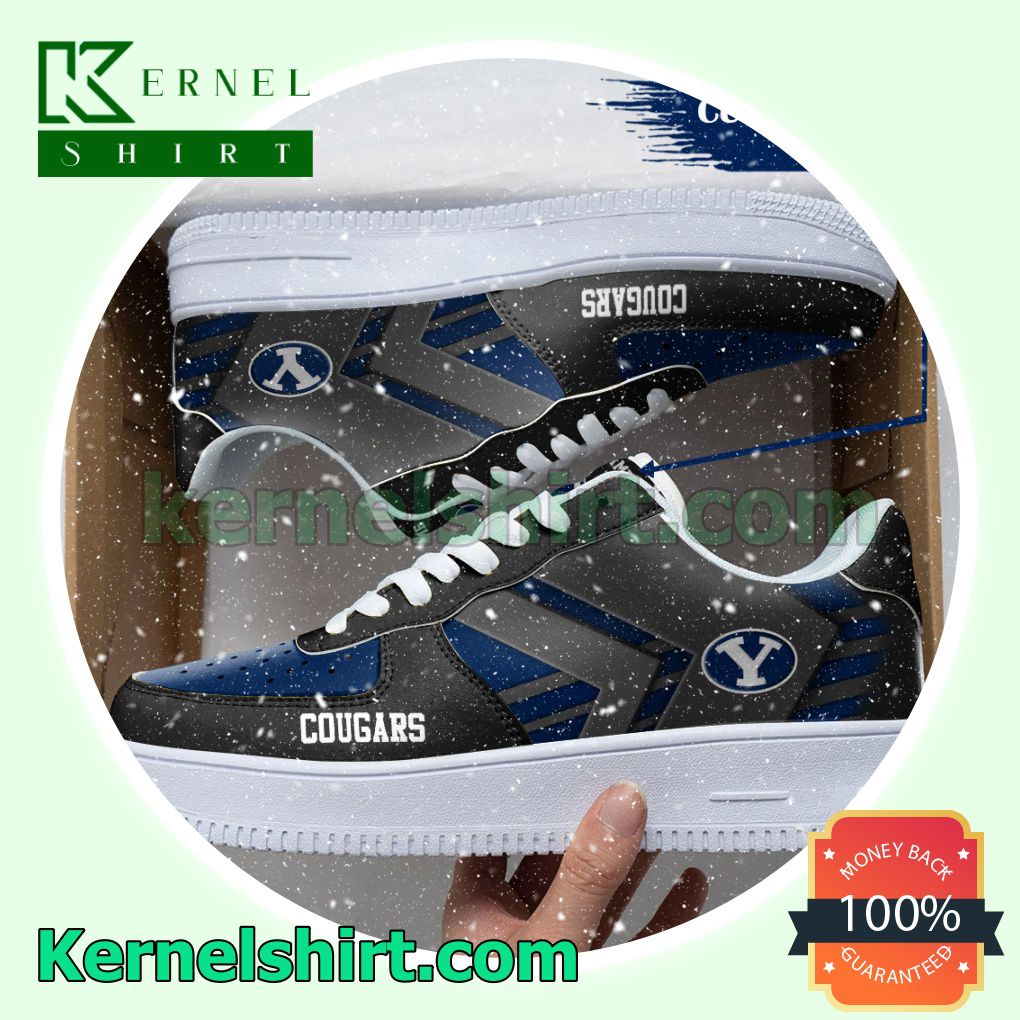 Personalized NCAA BYU Cougars Custom Name Nike Mens Womens Air Force 1 Shoes