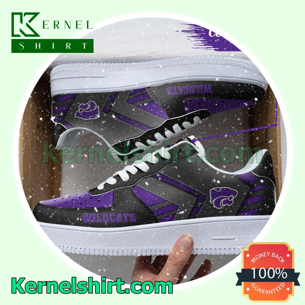 Personalized NCAA Kansas State Wildcats Custom Name Nike Mens Womens Air Force 1 Shoes