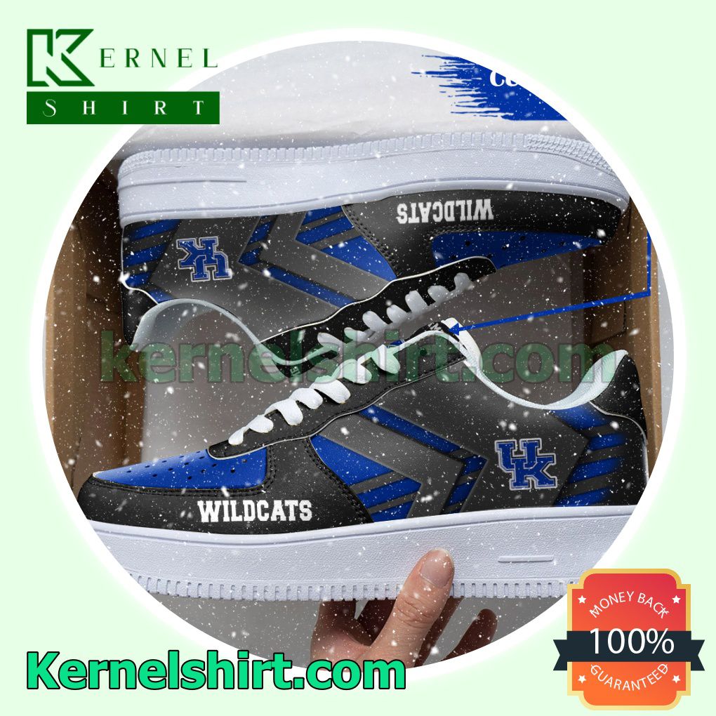 Personalized NCAA Kentucky Wildcats Custom Name Nike Mens Womens Air Force 1 Shoes