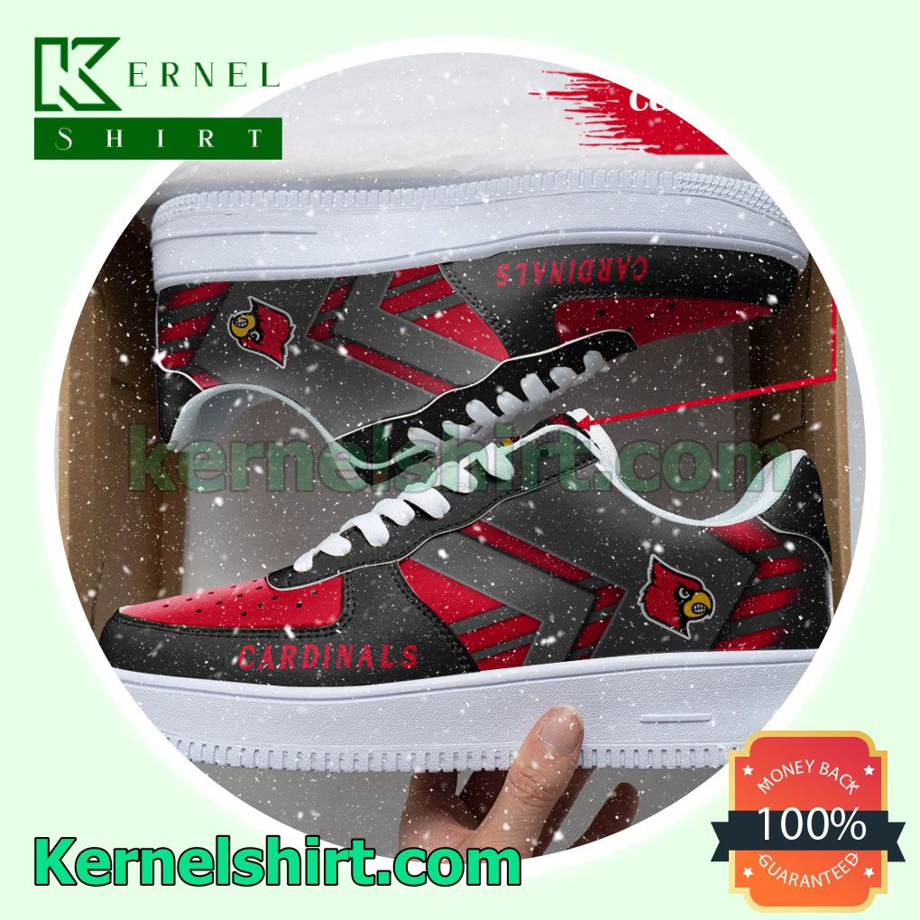 Personalized NCAA Louisville Cardinals Custom Name Nike Mens Womens Air Force 1 Shoes