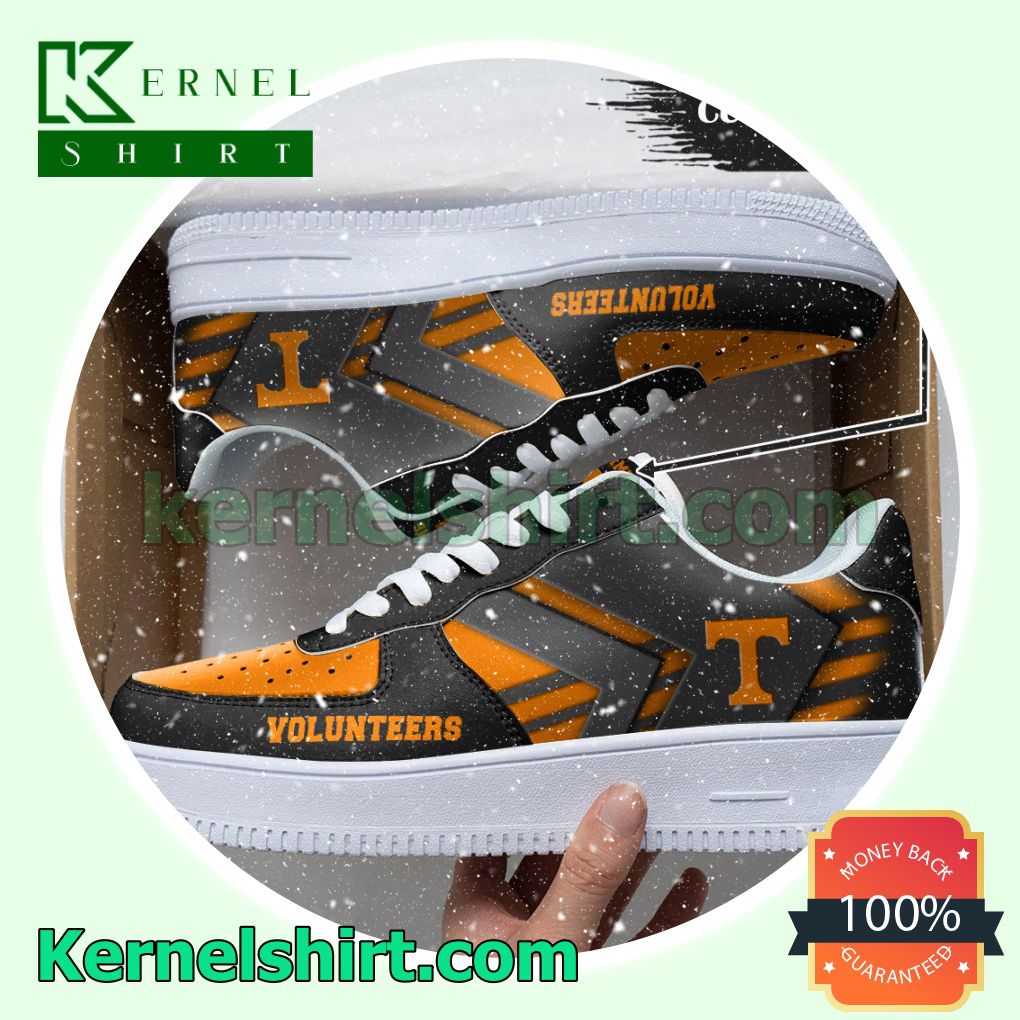 Personalized NCAA Tennessee Volunteers Custom Name Nike Mens Womens Air Force 1 Shoes