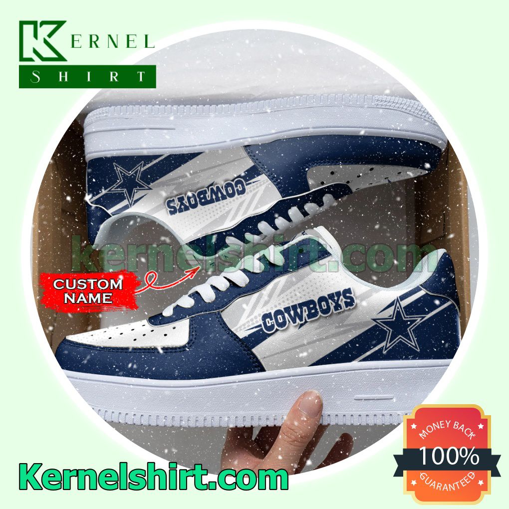 Personalized NFL Dallas Cowboys Custom Name Nike Mens Womens Air Force 1  Shoes - Shop trending fashion in USA and EU