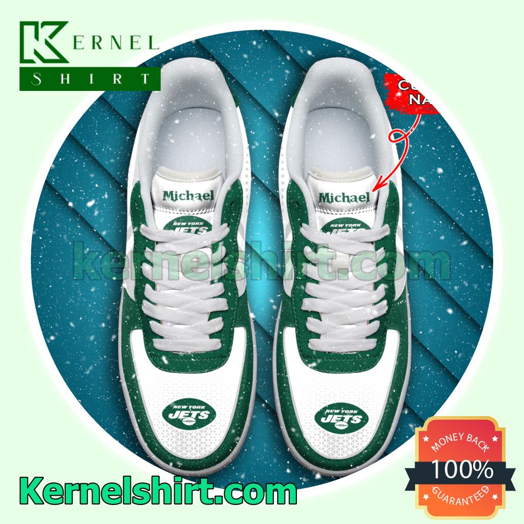 Personalized NFL New York Jets Custom Name Nike Mens Womens Air Force 1 Shoes
