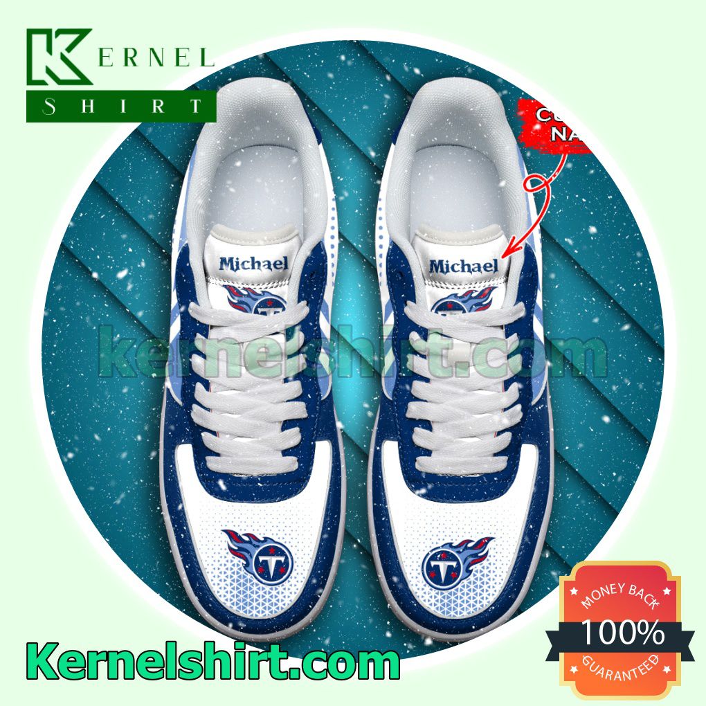 Personalized NFL Tennessee Titans Custom Name Nike Mens Womens Air Force 1 Shoes
