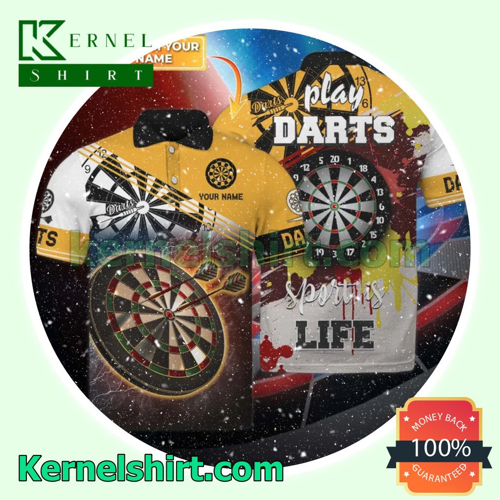 Personalized Play Darts Sport Is Life Tennis Golf Polo
