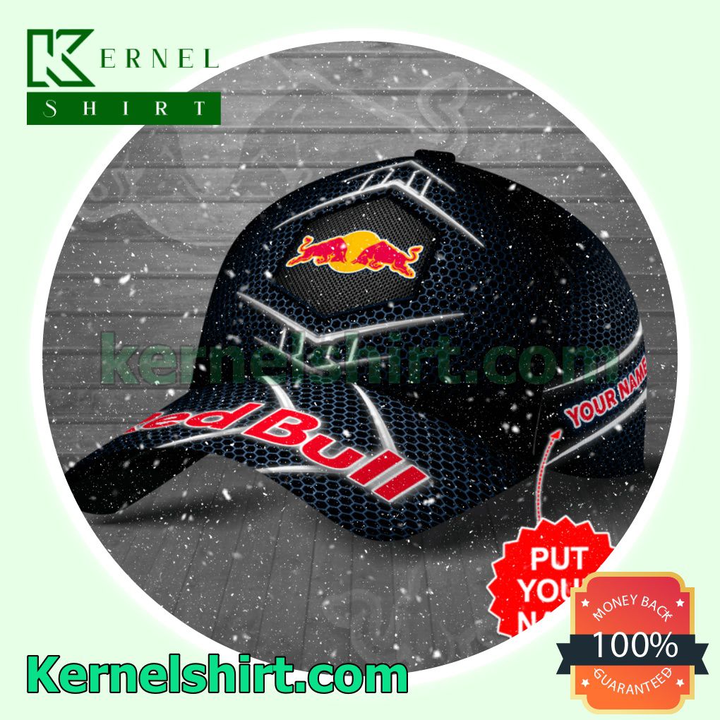 Personalized Red Bull Hive Pattern Trucker Caps a