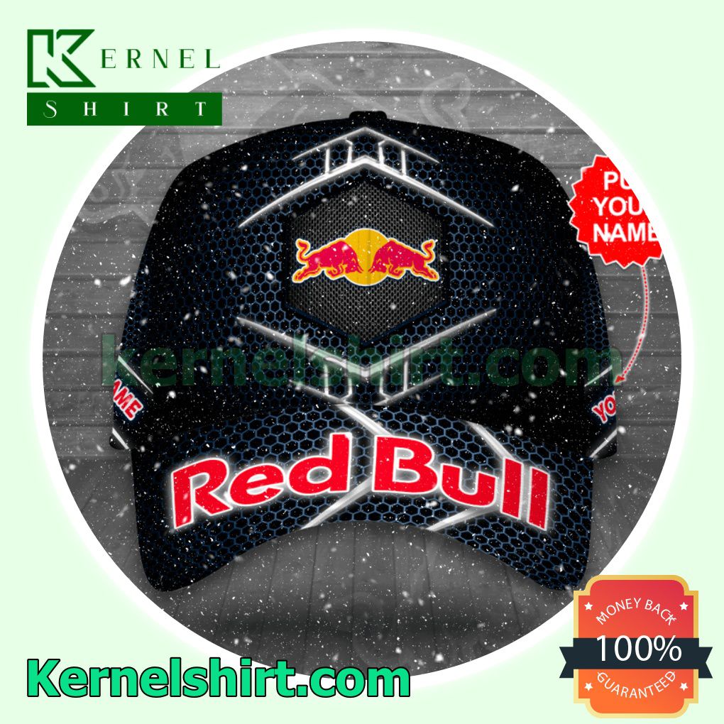 Personalized Red Bull Hive Pattern Trucker Caps
