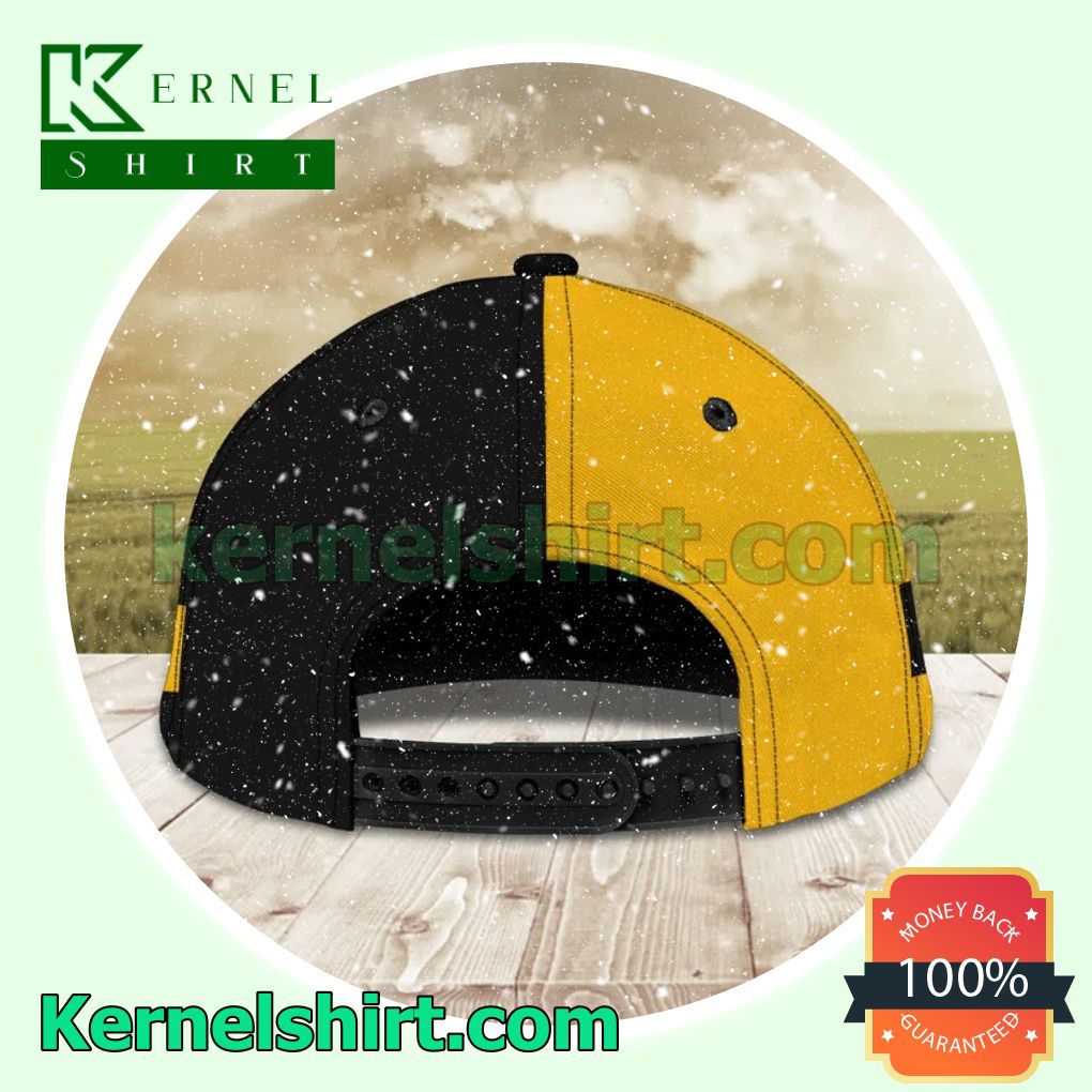 Personalized School Bus Black And Yellow Trucker Caps a