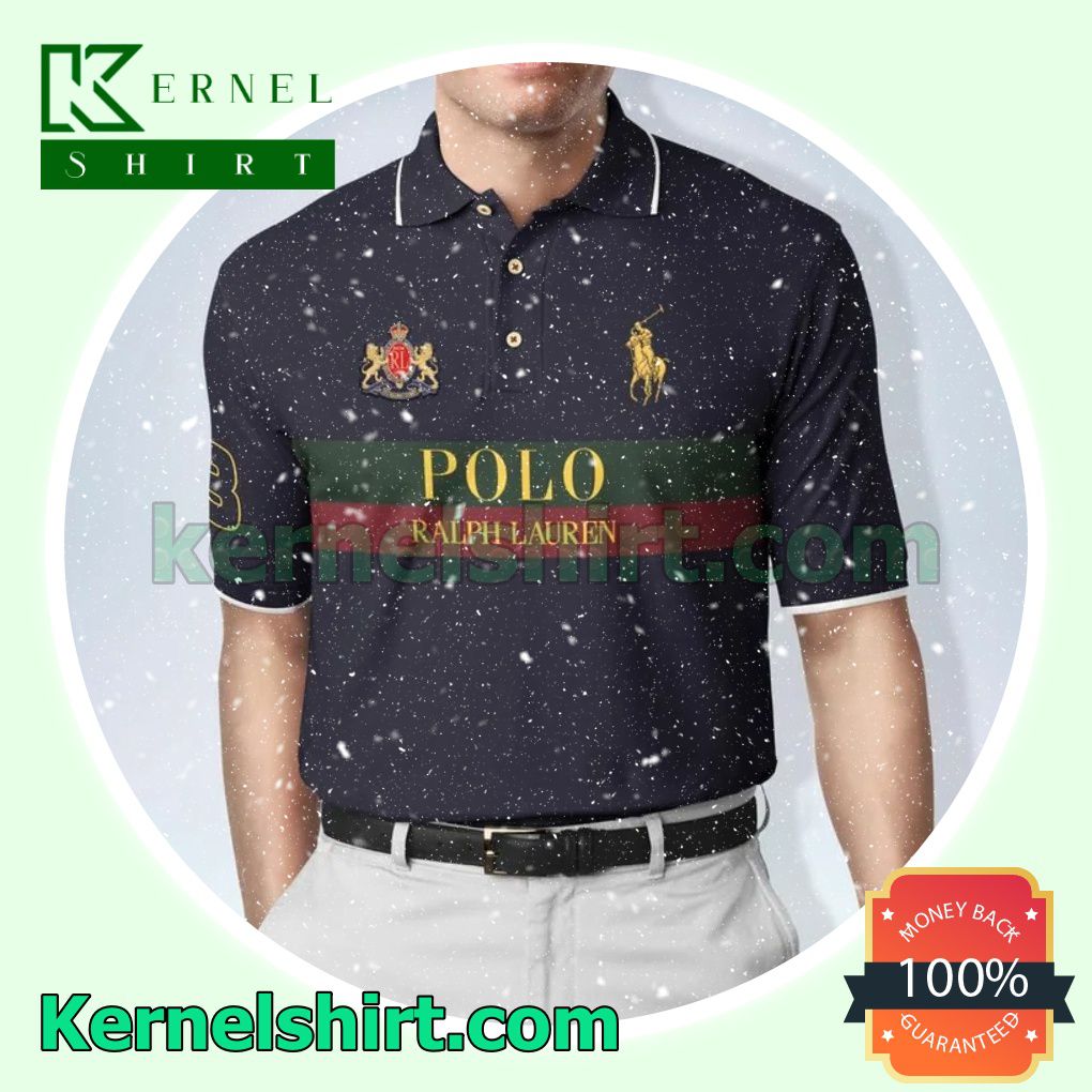 Polo Ralph Lauren Red And Green Stripes Tennis Golf Polo