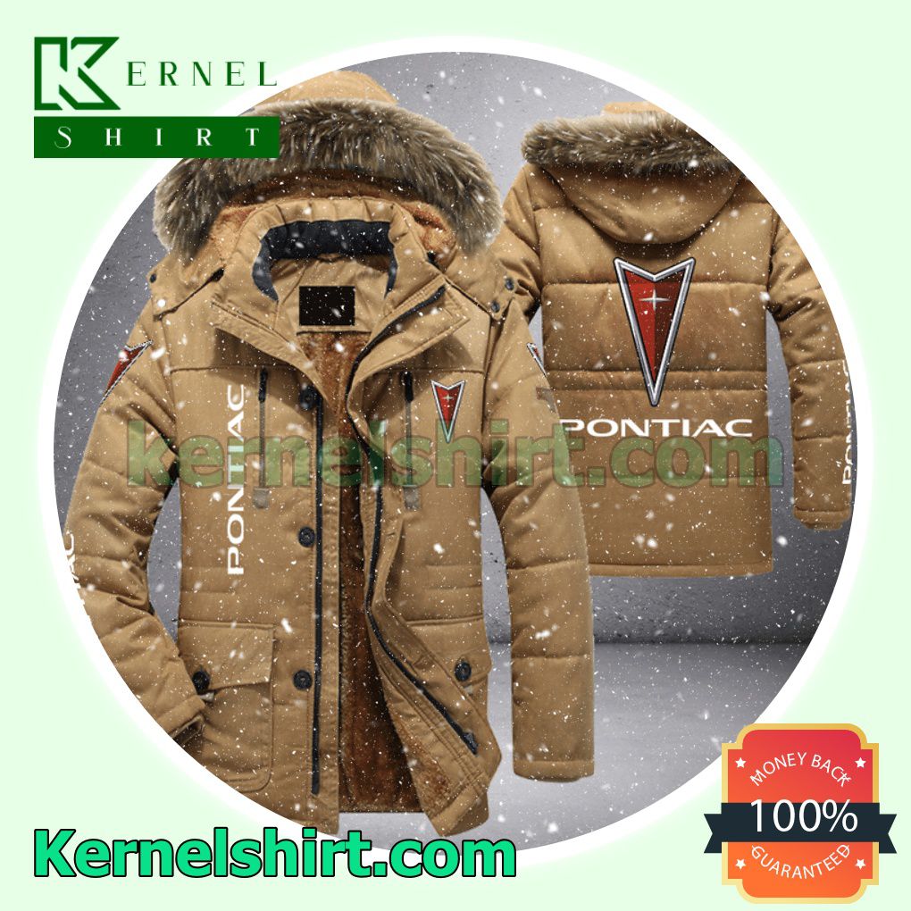 Pontiac Logo Warm Jacket With Faux Fur a