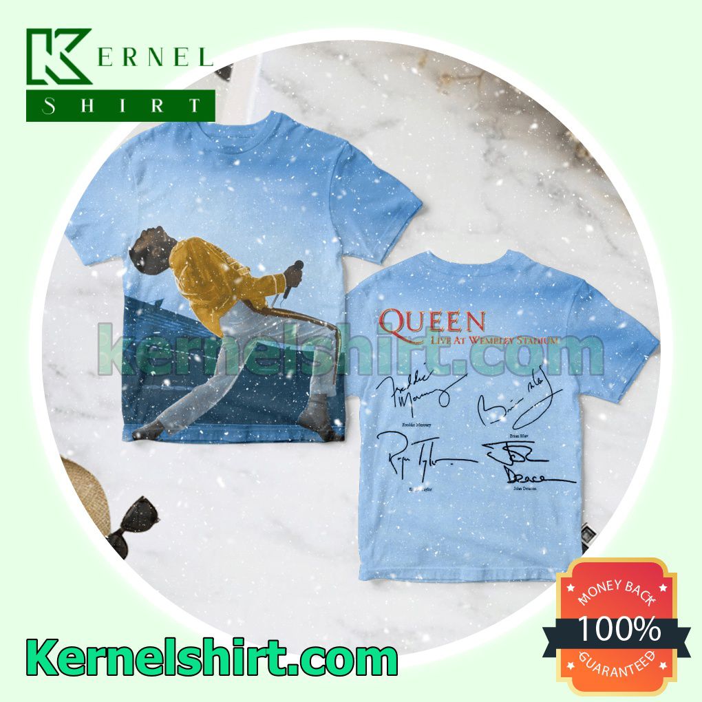 Queen Live At Wembley Stadium Crewneck T-shirt
