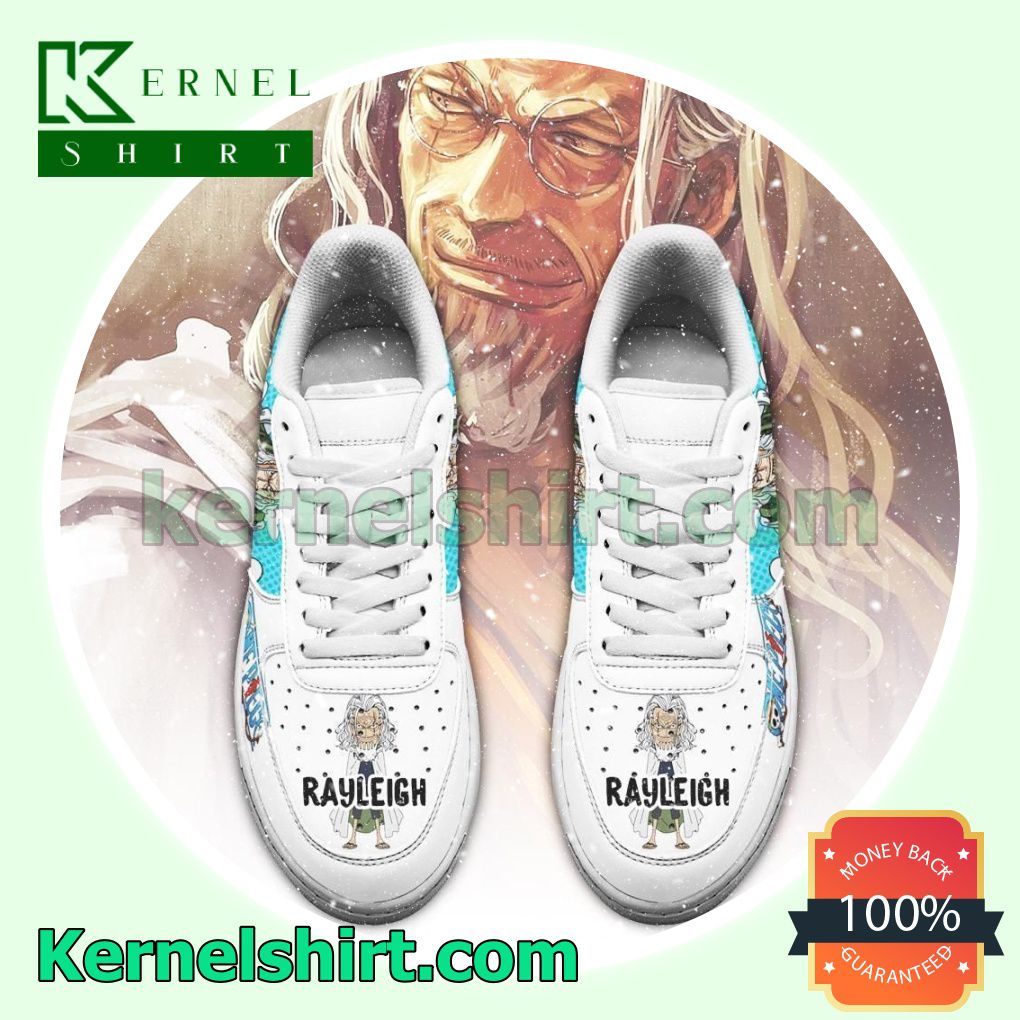 Rayleigh One Piece Anime Mens Womens Air Force 1 Shoes a