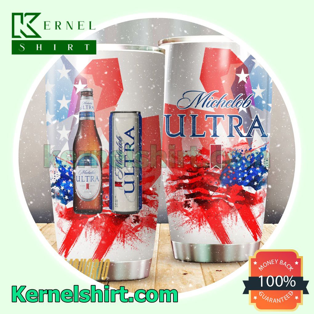 Red White Michelob Ultra Sublimation Tumbler