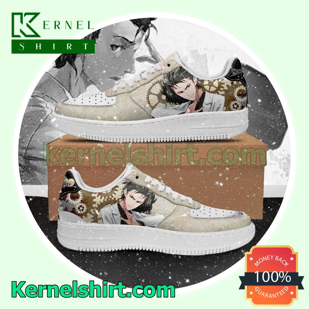 Rintarou Okabe Steins Gate Anime Mens Womens Air Force 1 Shoes