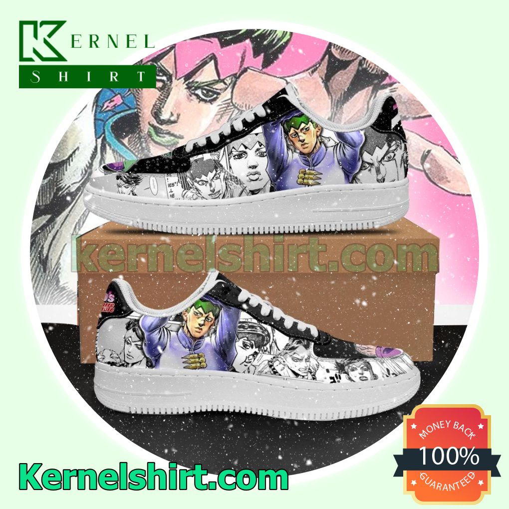 Rohan Kishibe Manga JoJo Anime Mens Womens Air Force 1 Shoes