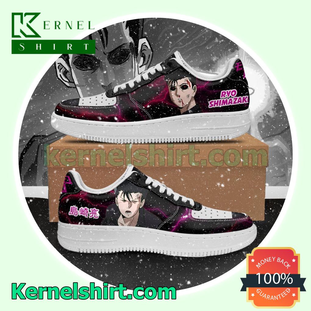 Ryo Shimazaki Mob Pyscho 100 Anime Mens Womens Air Force 1 Shoes