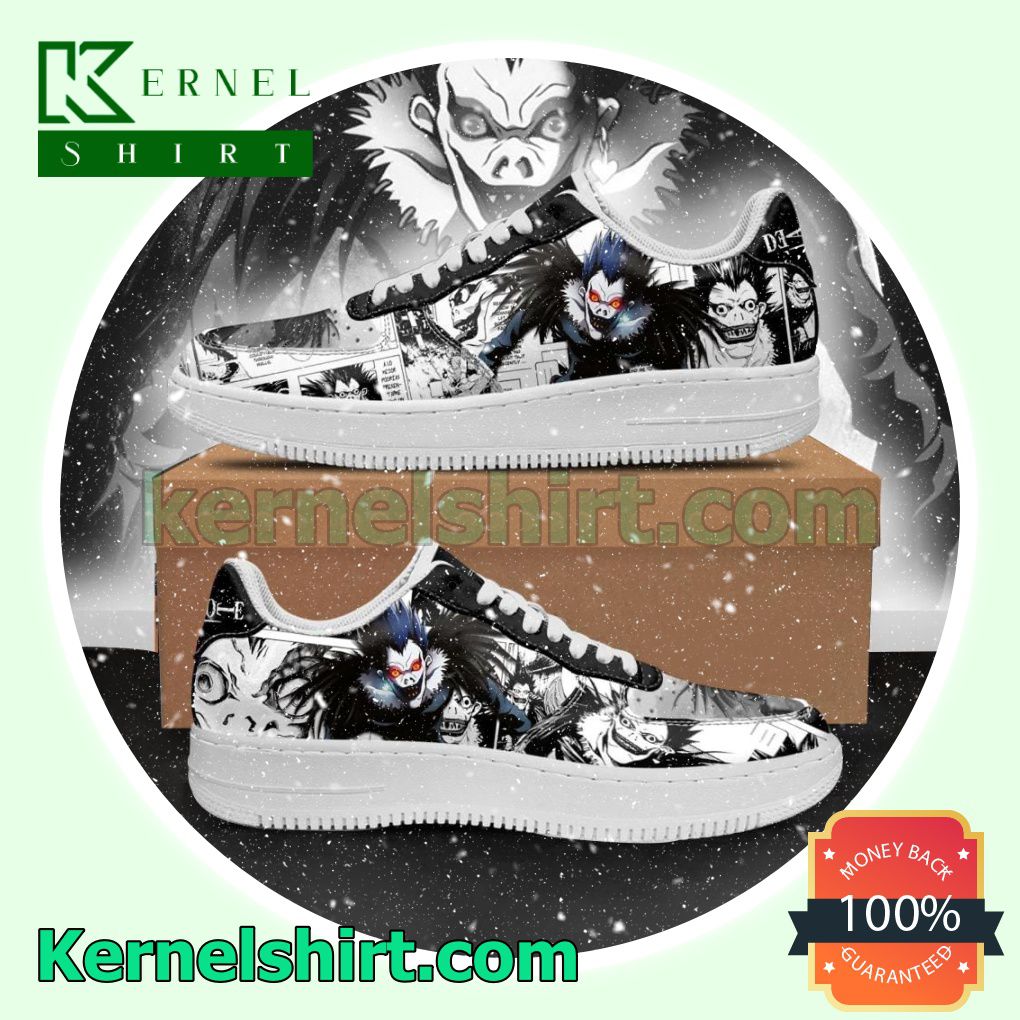 Ryuk Death Note Anime Mens Womens Air Force 1 Shoes