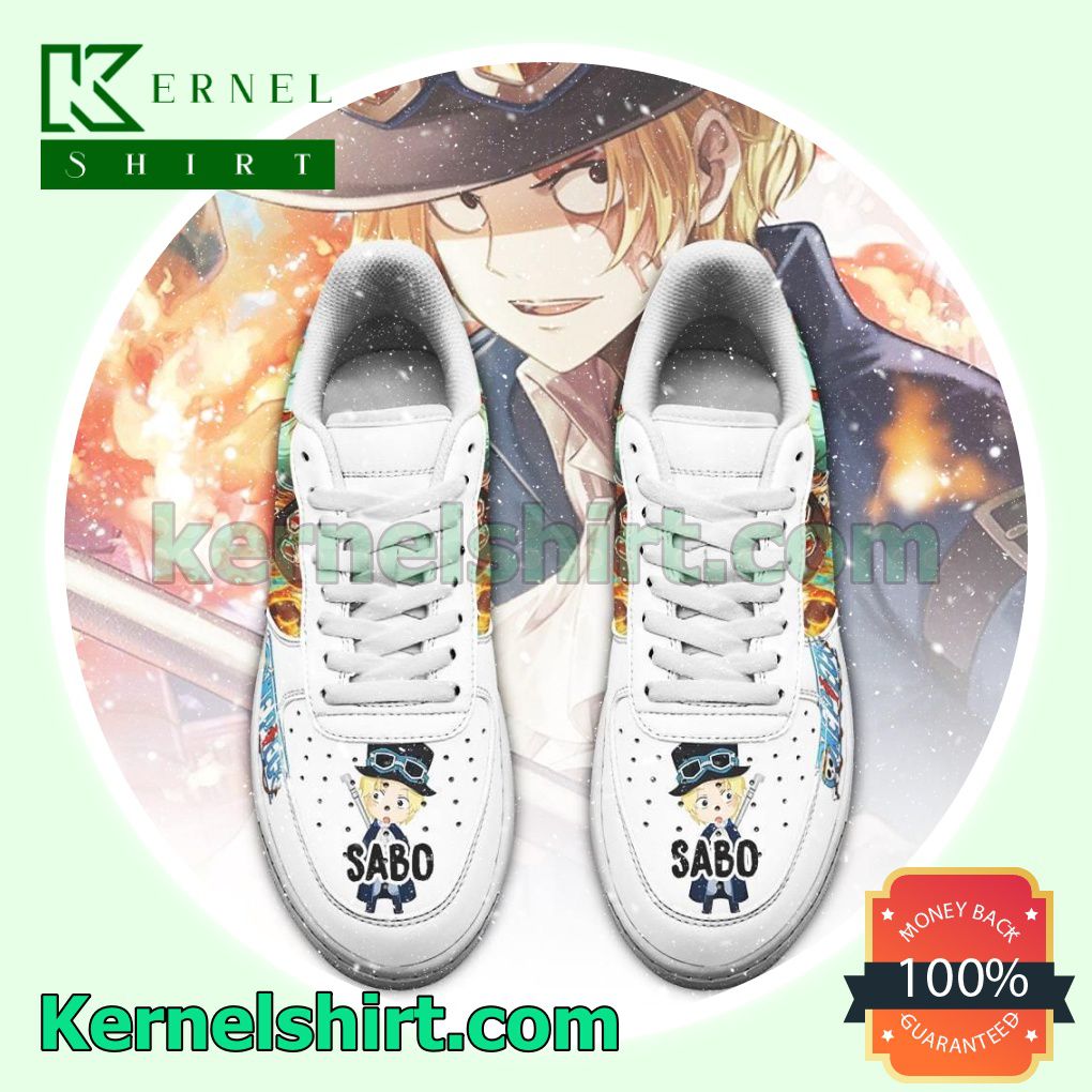 Sabo One Piece Anime Mens Womens Air Force 1 Shoes a