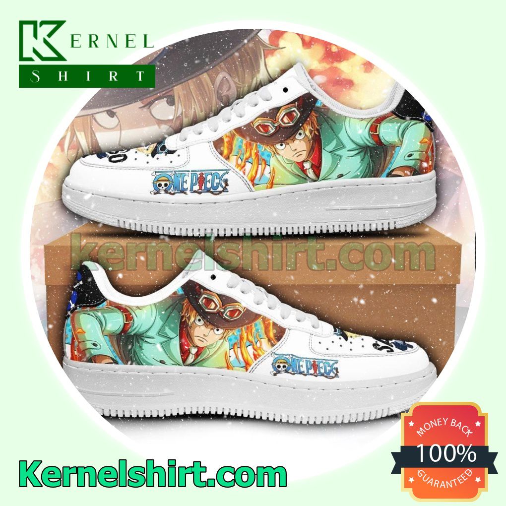 Sabo One Piece Anime Mens Womens Air Force 1 Shoes