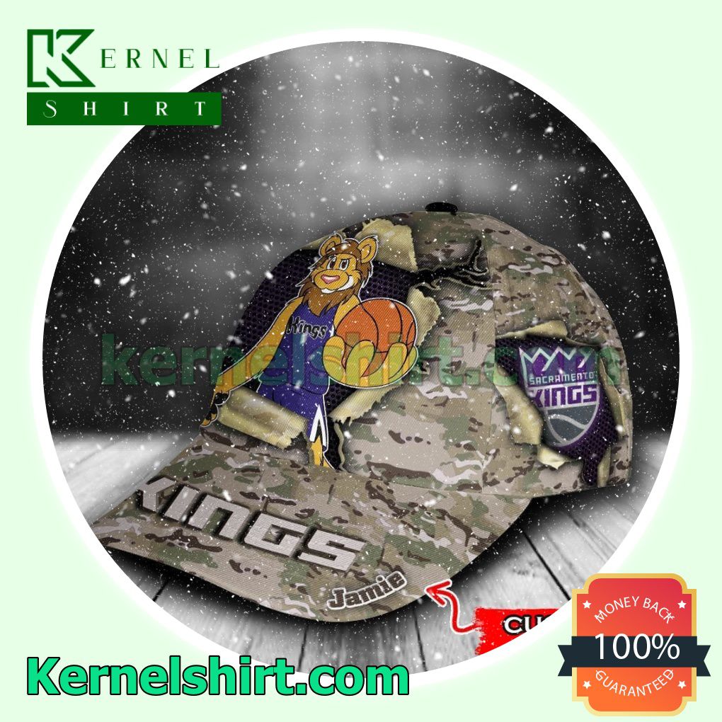 Sacramento Kings Camo Mascot NBA Hockey Basketball Baseball Caps a